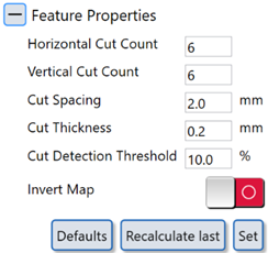 Crosscut default properties Crosscut default properties