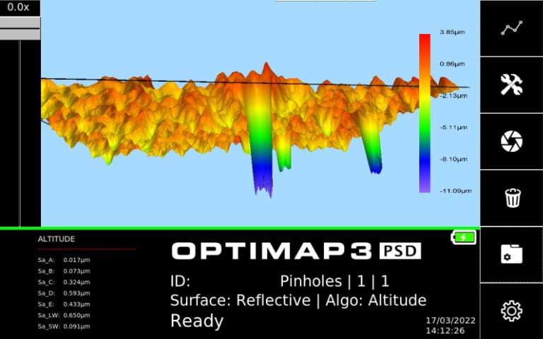 optimap 3 screen graph