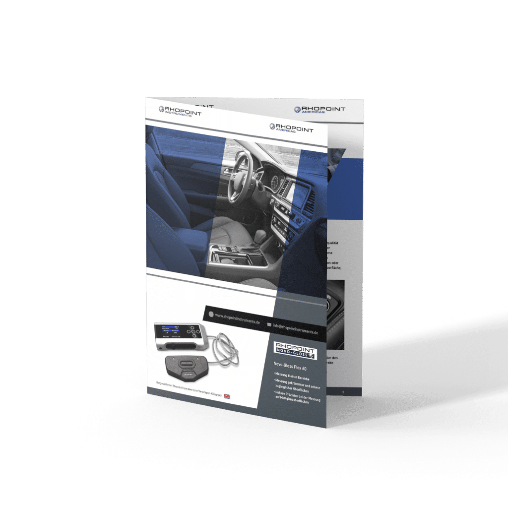 Rhopoint Instruments Novo-Gloss Flex 60 Glossmeter datasheet mockup
