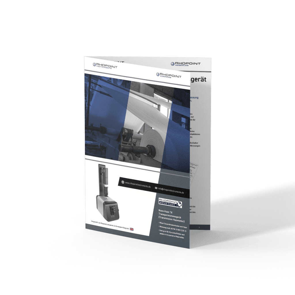 Rhopoint Novo-Haze TX Datasheet (German) - Mockup