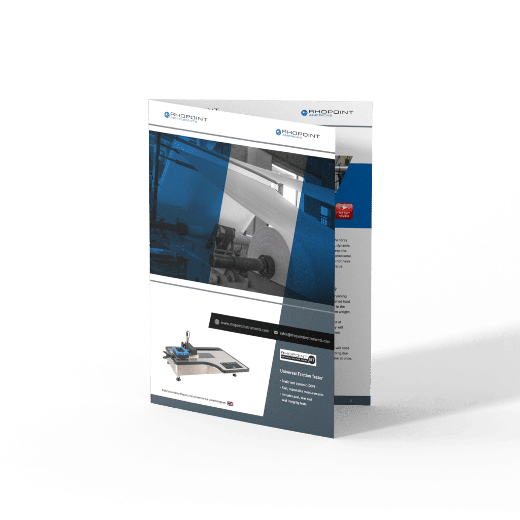 Rhopoint Universal Friction Tester (UFT) Datasheet Mockup [English]